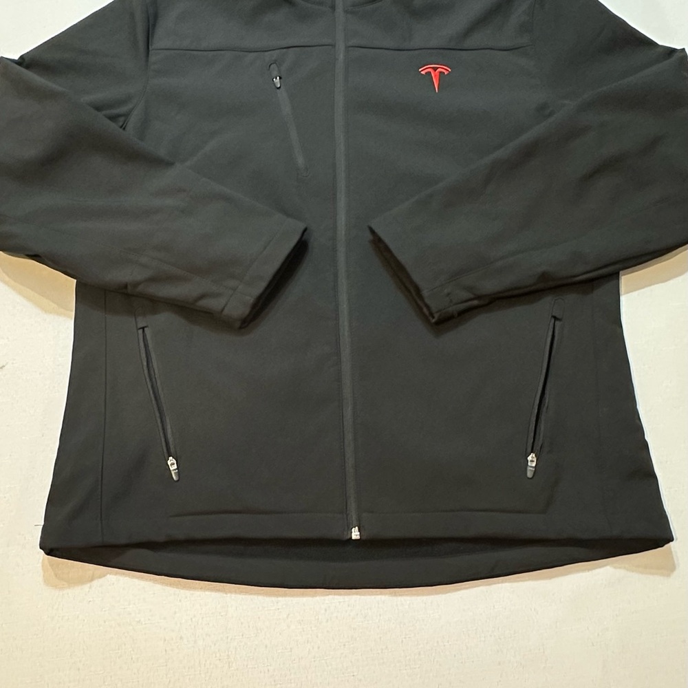 Tesla Softshell Jacket Black Mens Large Full Zip